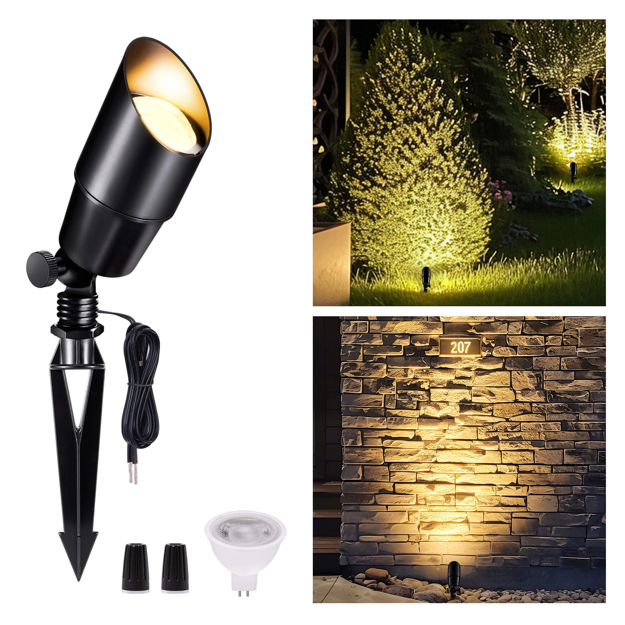 black light spotlight outdoor with bulb