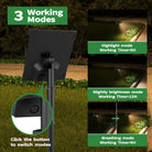 Outdoor solar spotlights for path